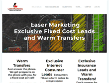 Tablet Screenshot of mylasermarketing.com